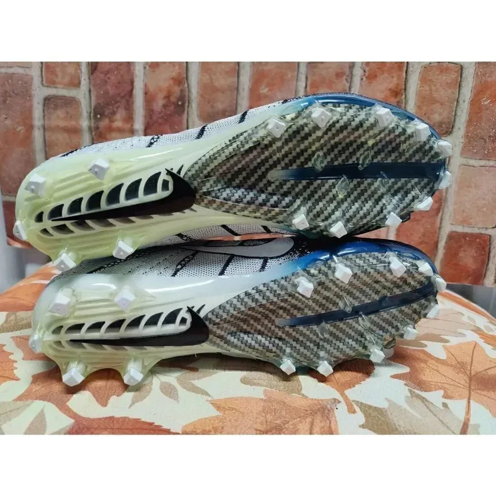 Nike Vapor Untouchable 3 Elite White Navy Football Cleats Men's Size 14.5
